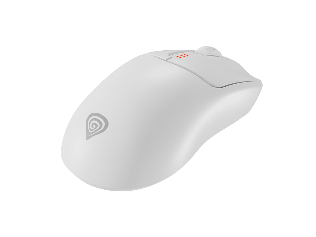 Souris Gaming Zircon 500 Droitier RF Wireless, Bluetooth et USB Type-C, Optique 10000 DPI, Blanche