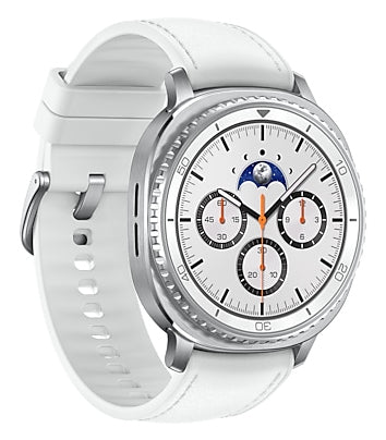 Samsung Galaxy Watch 8 Classic 3,3 cm (1.3") AMOLED 46 mm Numérique 438 x 438 pixels Écran tactile 4G Argent Wifi GPS (satellite)