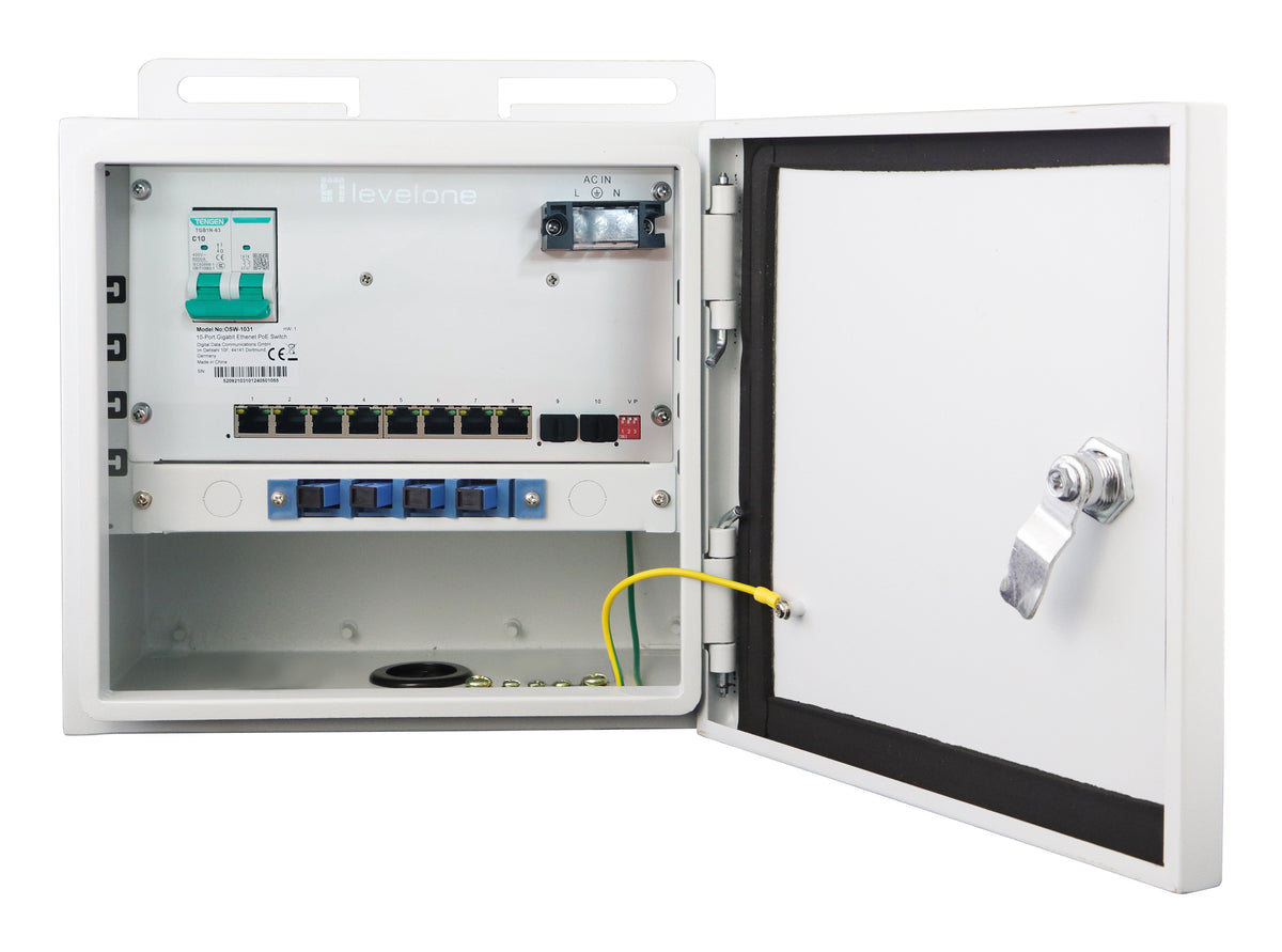 LevelOne OSW-1031 commutateur réseau Non-géré 2.5G Ethernet (100/1000/2500) Connexion Ethernet, supportant l'alimentatio