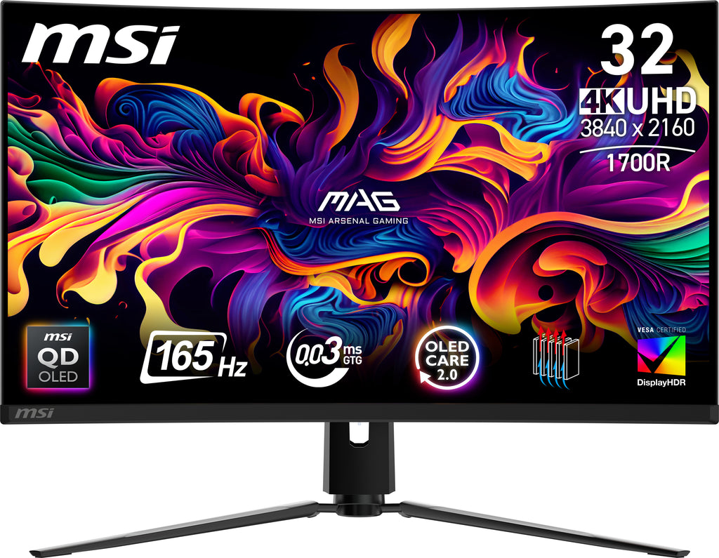 MSI MAG 321CUP QD-OLED écran plat de PC 80 cm (31.5") 3840 x 2160 pixels 4K Ultra HD Noir