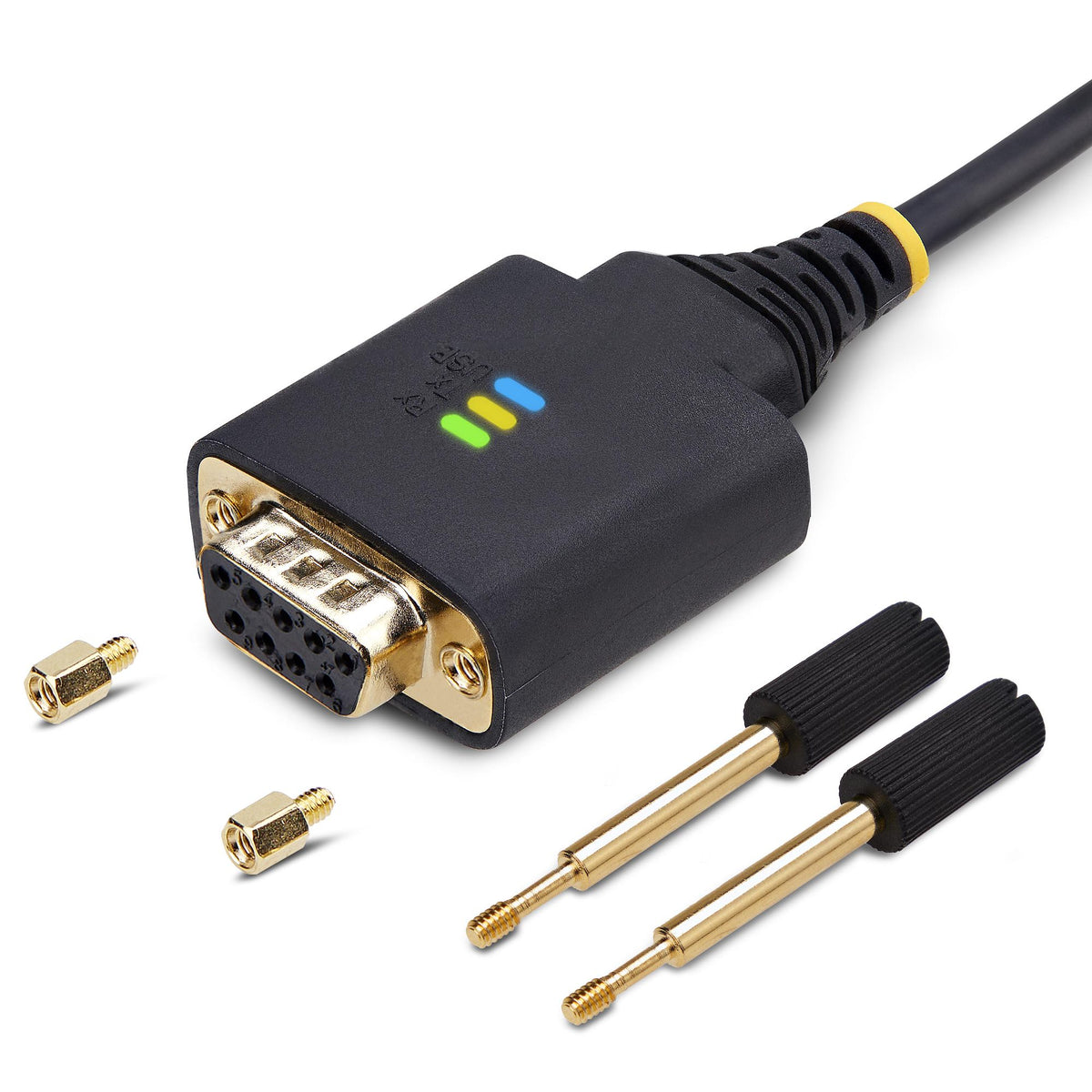 StarTech.com Câble Adaptateur USB vers Null Modem Série RS232 DB9, 30cm, FTDI, COM Retention