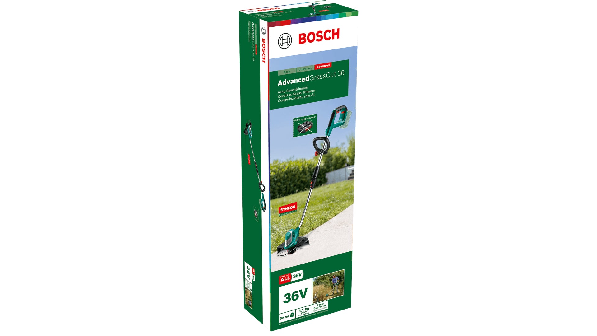 Bosch Bosch Advanced GrassCut 36 30 cm Batterie Noir, Vert, Argent