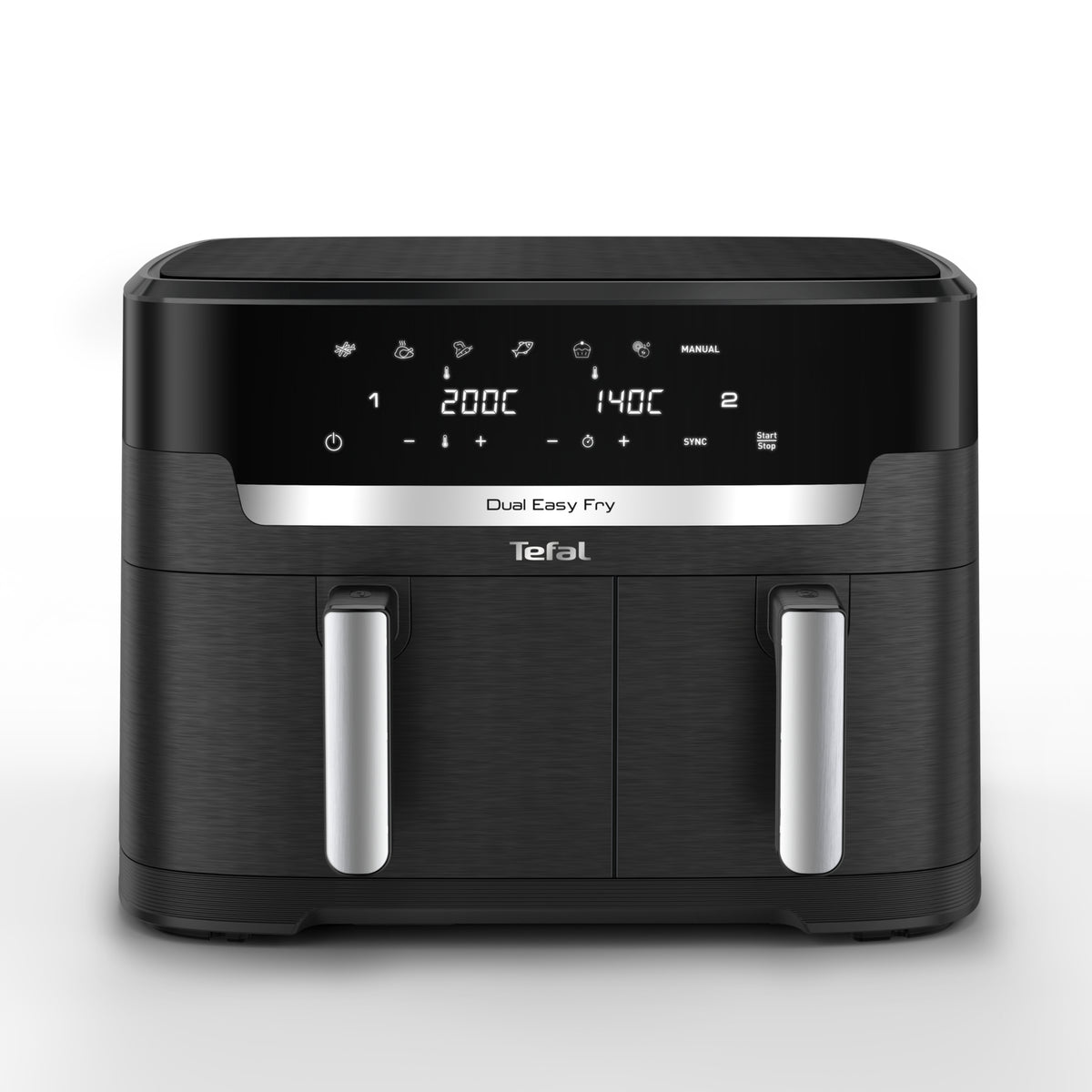 Tefal Easy Fry Dual XXL EY9428E0 friteuse Double 11 L Autonome 2020 W Friteuse d’air chaud Noir - vue 2