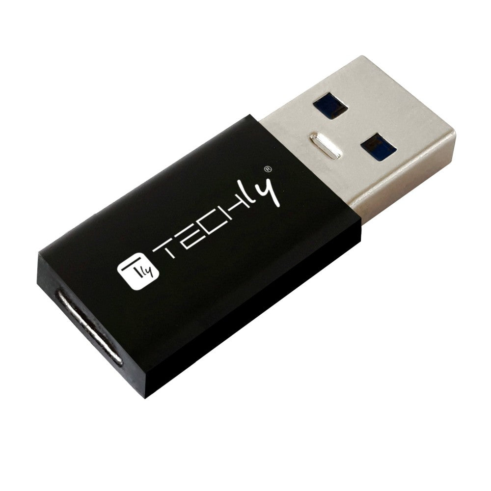 Techly IADAP USB3-AFT changeur de genre de câble USB A USB C Noir