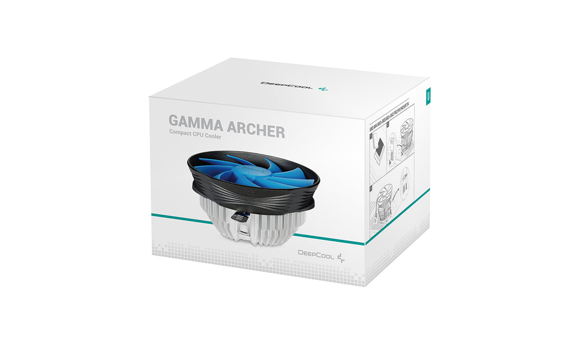 Deepcool GAMMA ARCHER Processor-køler 1-pack Sort Blå 120 mm