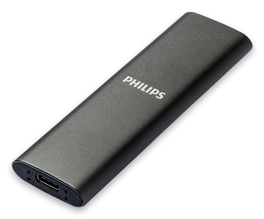 Philips FM02SS030P/00 lecteur à circuits intégrés externe 2 To USB Type-C 3.2 Gen 1 (3.1 Gen 1) Gris