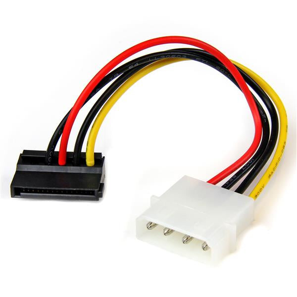 StarTech.com Adaptateur d'alimentation LP4 vers SATA Angle Gauche 4 Broches - 15 cm