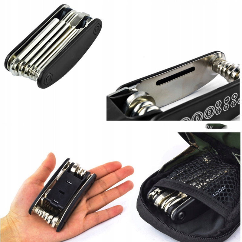 ZESTAW KLUCZY NARZĘDZI ROWEROWYCH MULTITOOL 16w1