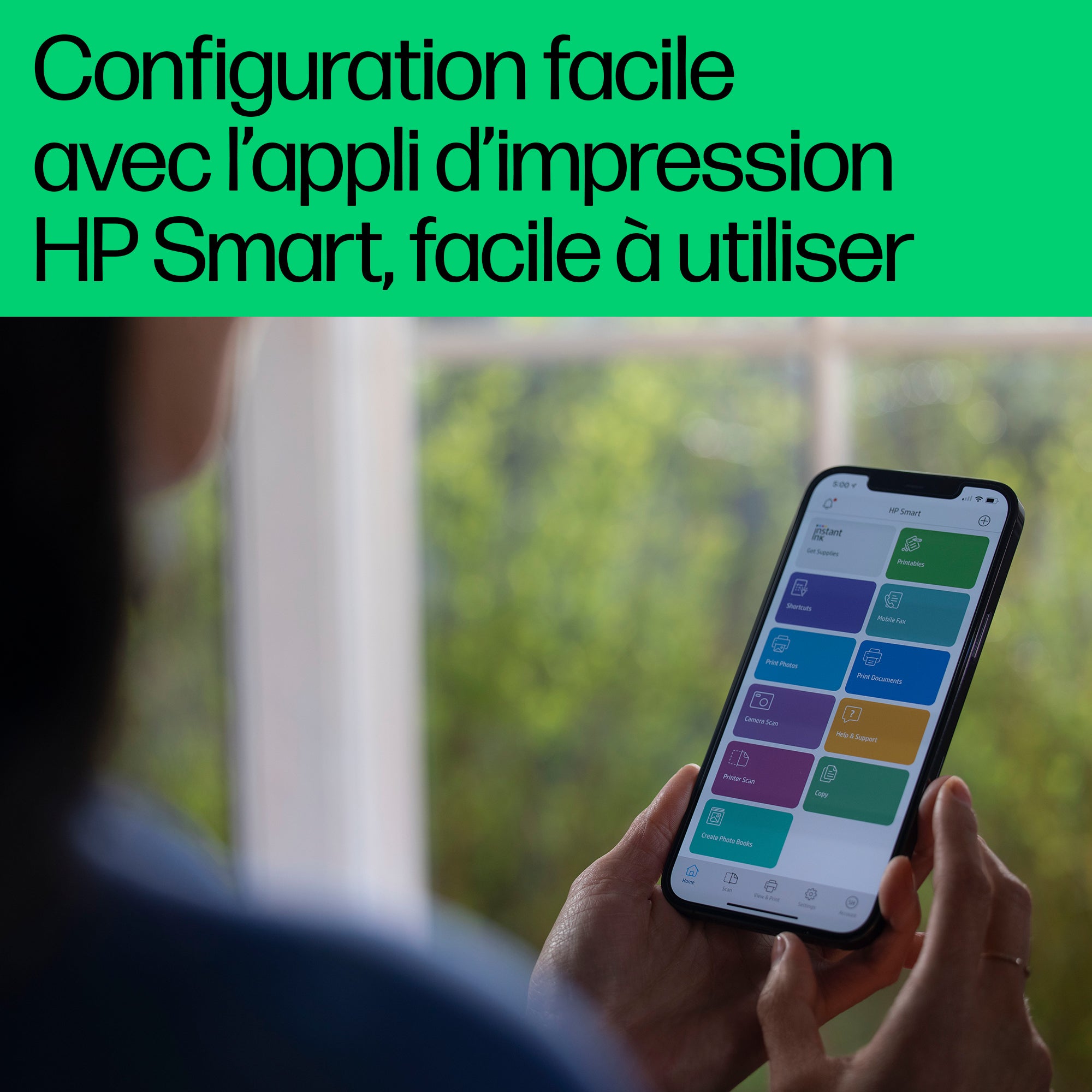 HP DeskJet 2810e Sans fil All-in-One Couleur Imprimante, Instant Ink; copieur, scanner