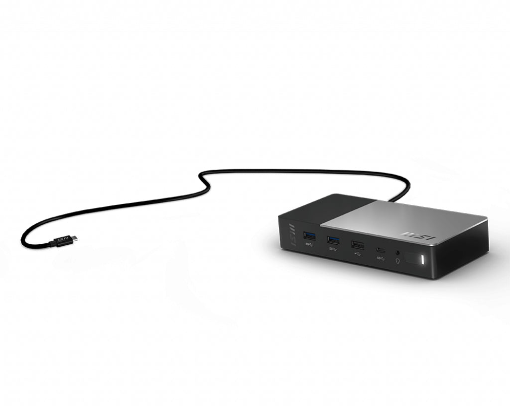 MSI USB-C Docking Station Gen 2 USB 3.2 Gen 2 (3.1 Gen 2) Type-C Noir - vue 5