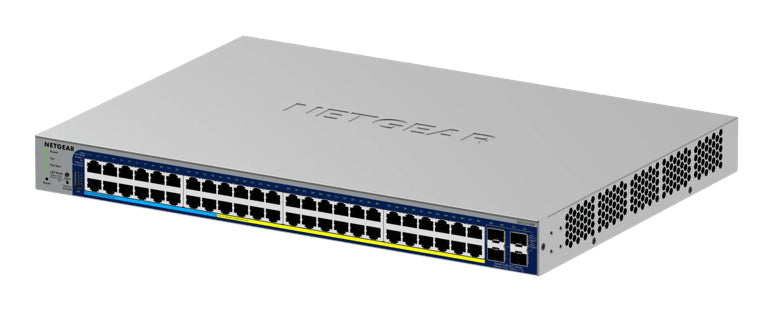 NETGEAR GS752TXUP Switch Gigabit Ethernet Géré 48 Ports PoE, Format 1U, Gris