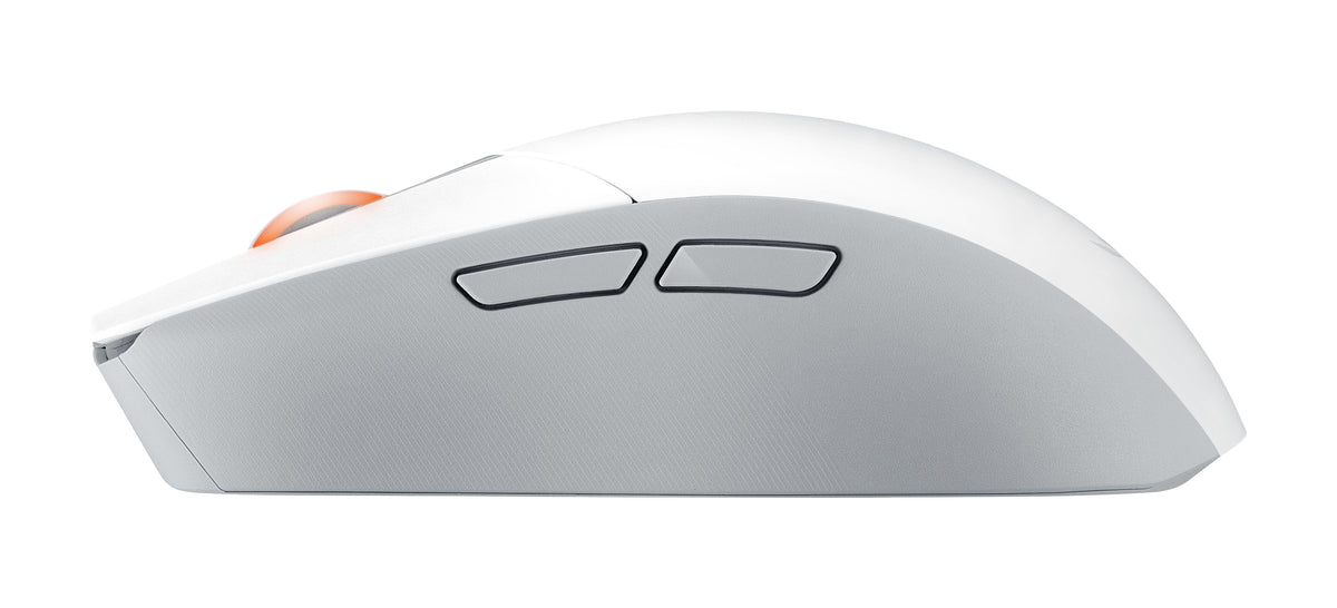 ASUS ROG Strix Impact III Wireless Souris Gaming Ambidextre, Optique 36000 DPI, RF sans fil et Bluetooth, Blanc