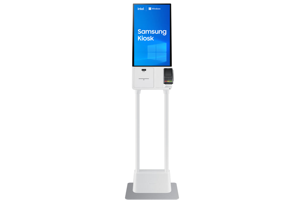Samsung KM24C-5 En forme de kiosk 61 cm (24") LED 250 cd/m² Full HD Blanc Écran tactile Intégré dans le processeur Windows 10 IoT Enterprise 16/7