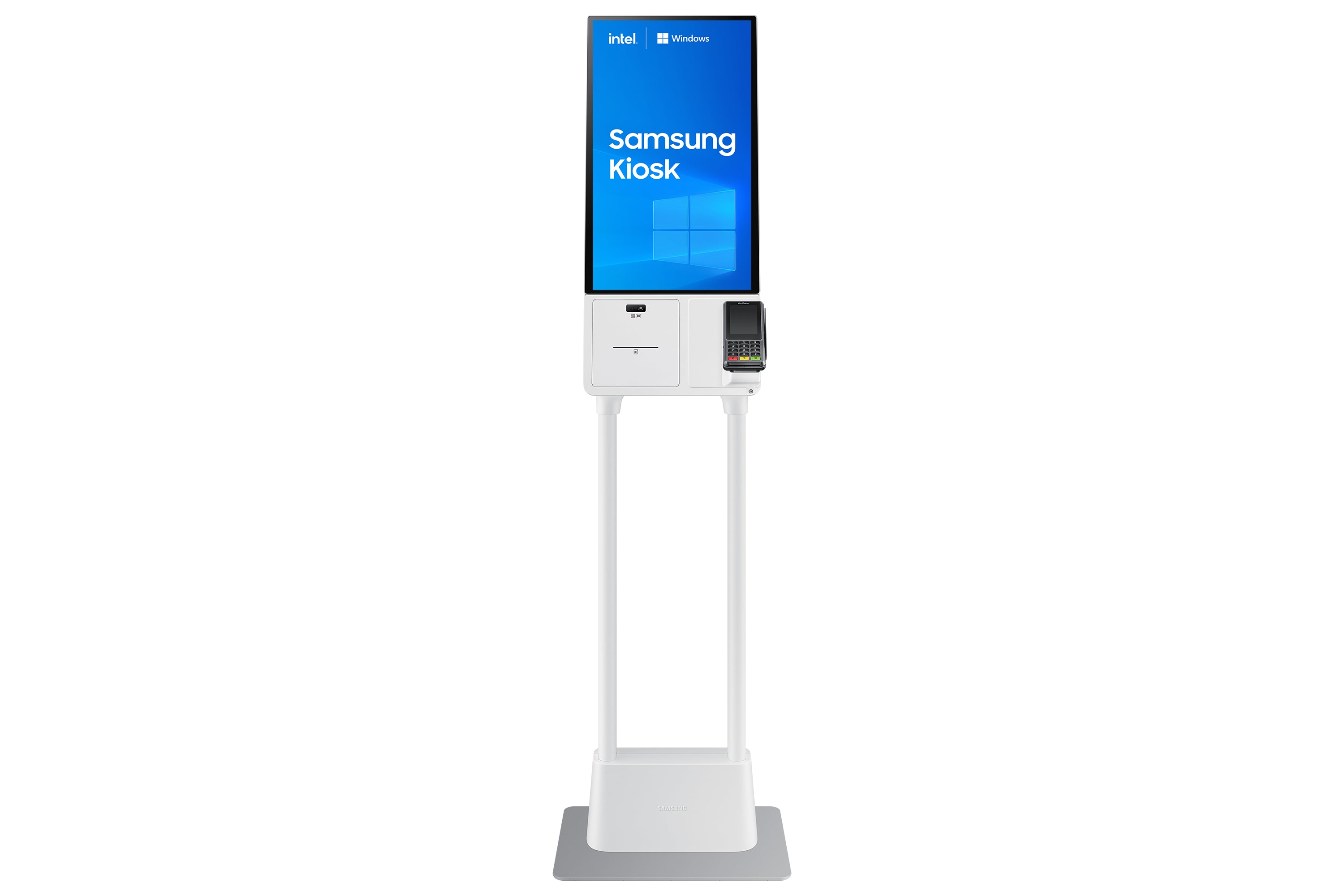 Samsung KM24C-5 En forme de kiosk 61 cm (24") LED 250 cd/m² Full HD Blanc Écran tactile Intégré dans le processeur Windows 10 IoT Enterprise 16/7