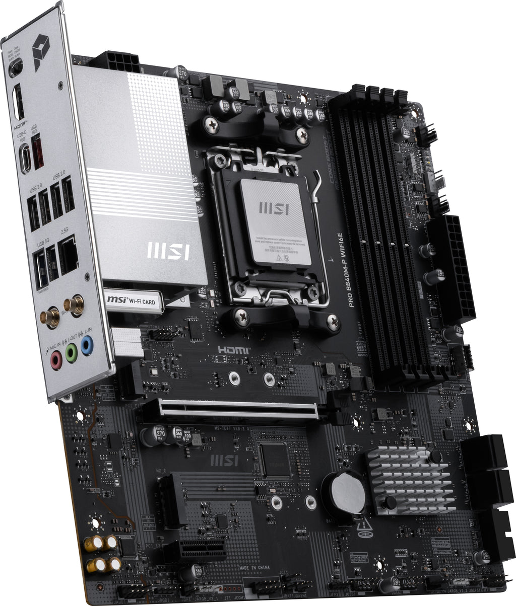 MSI PRO B840M-P WIFI6E carte mère AMD B840 Emplacement AM5 micro ATX