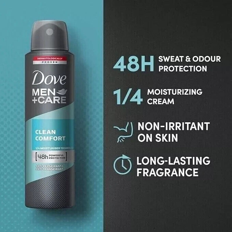 Dove Men Care Clean Comfort Déodorant Spray 150 ml