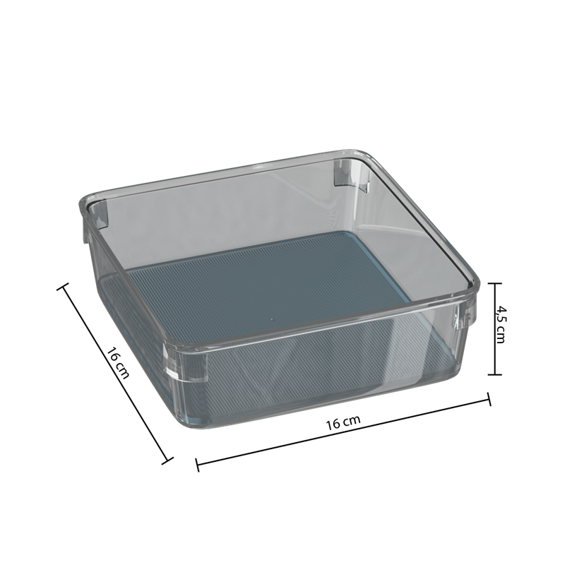 5five Organisateur de tiroir Simply Smart Ted 16 cm Gris foncé