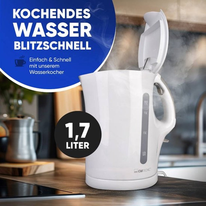Clatronic WK-3819 Bouilloire à ébullition rapide 2200 W blanc - 1,7 L