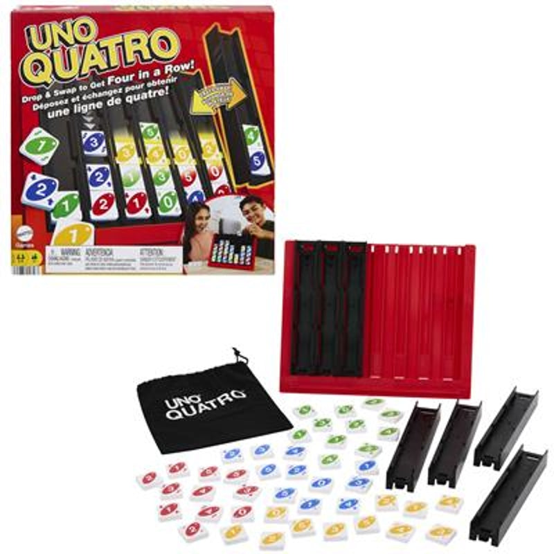 Mattel Games UNO Quatro Jeu de société de stratégie familial