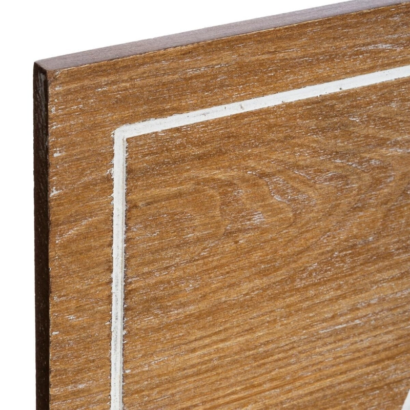 Atmosphera Décoration murale Matias en bois - 80 x 30 cm