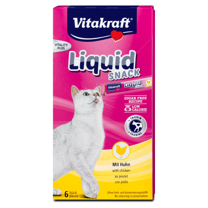 VITAKRAFT Snack liquide pour chat au poulet 90 g