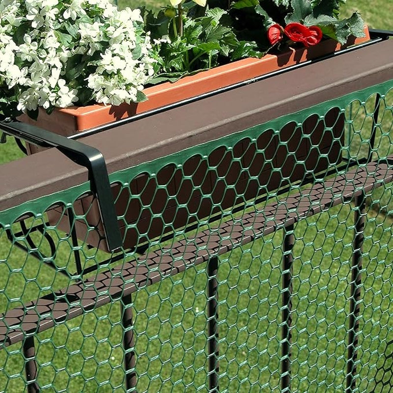 TENAX Exagon Filet en plastique avec mailles hexagonales vert pour balcon et terrasse - 0.8 x 50 m