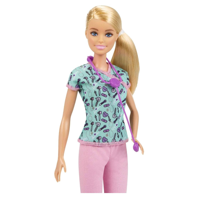 Poupée infirmière Barbie GTW39 avec stéthoscope (12 pouces / 30,4 cm)