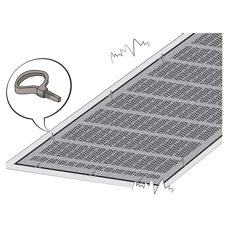 Tenax Jolly Filet de protection à mailles losangées gris 0,5 x 5 m pour tombe, balcon, clôture
