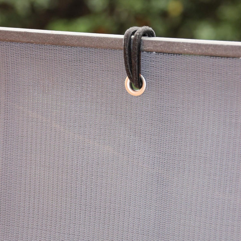 Tenax Texstyle Privé Brise-vue en textilène gris acier 1,5 x 5 m