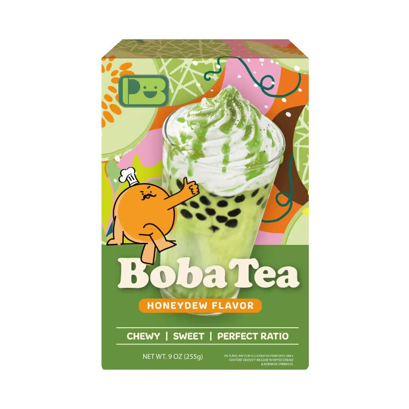JENI Kit de bubble tea, saveur melon miel, 3 kit - 255 g