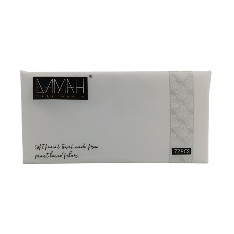 DAMAH Magie Noire Serviettes Visage Jetables Pur Coton - 72 Feuilles