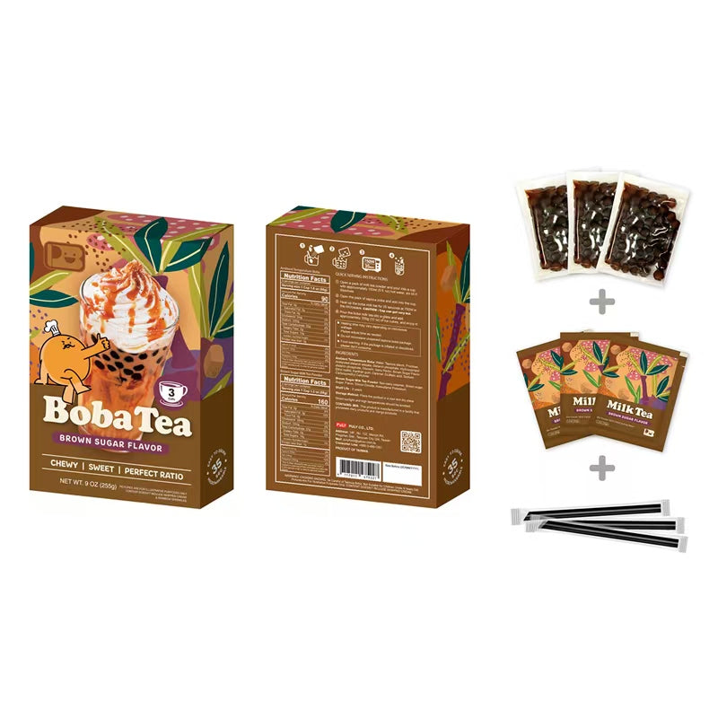 Kit Bubble Tea JENI PLAYB Saveur Cassonade - 3 Kit - 255 g