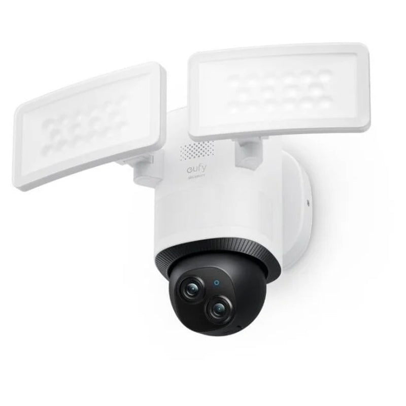 Projecteur-Caméra eufy Security E340 Filaire, Rotation et Inclinaison 360°, Enregistrement 24h/24, 2000 Lumens, Détection de Mouvement, Double Caméra, Compatible HomeBase 3