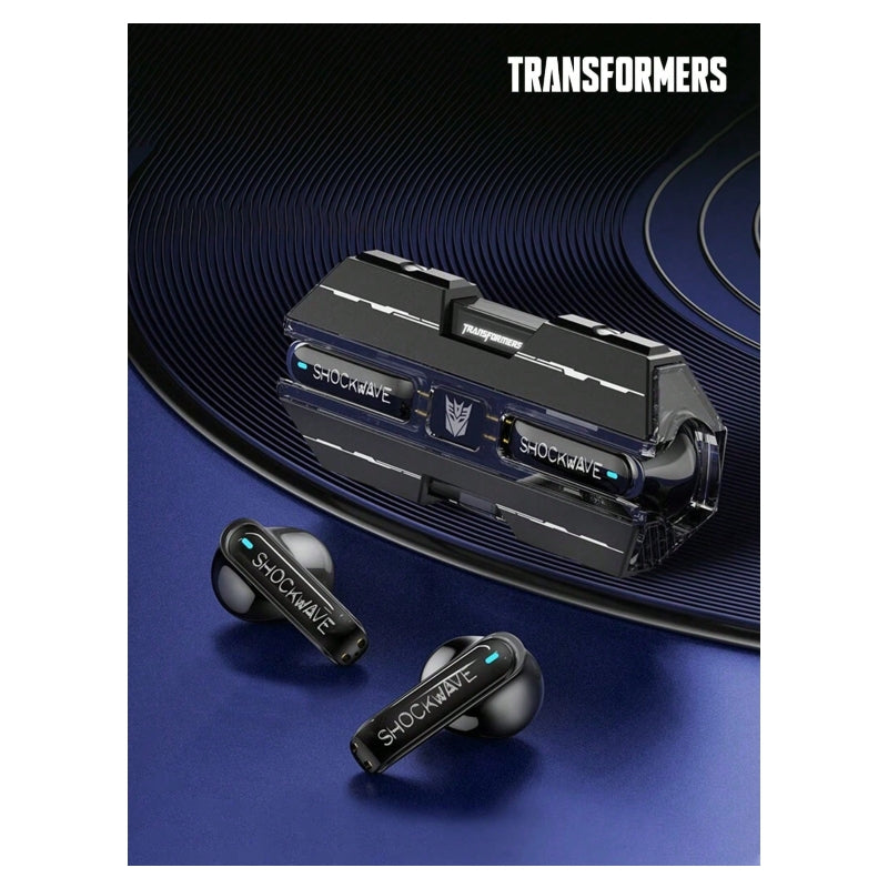 Transformers TF-T01 Écouteurs Bluetooth semi-intra-auriculaires Noir Longue autonomie