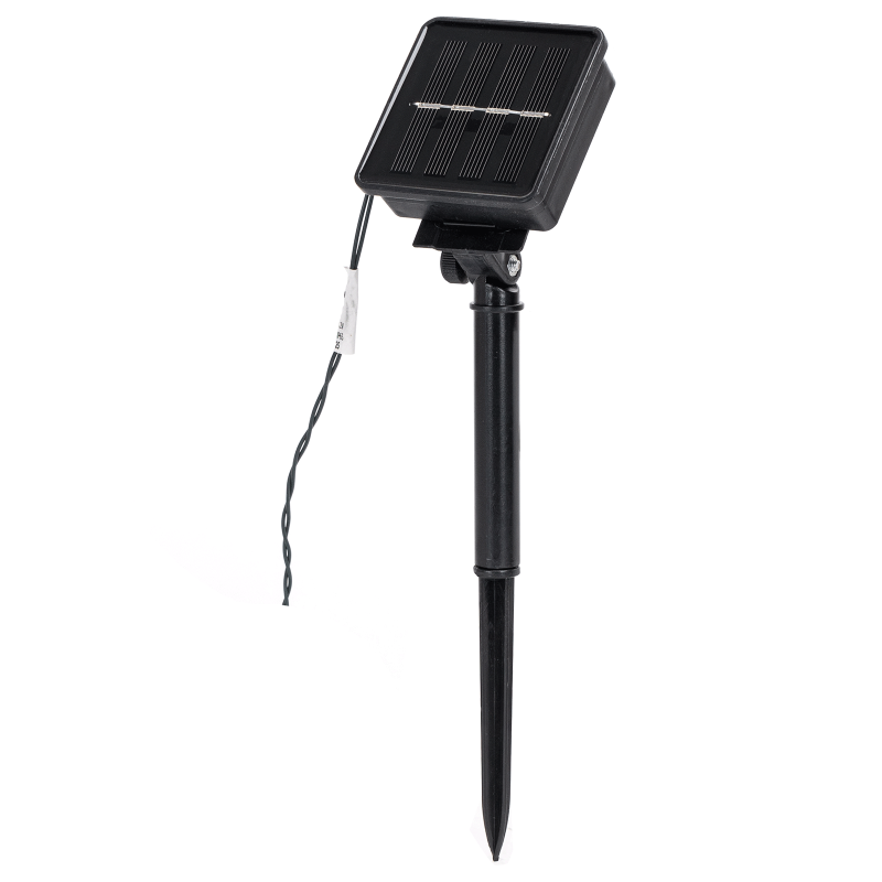 Aigostar SunGlow Flat - Guirlande lumineuse solaire - 100 LED, blanc chaud, 8 modes, IP65, classique