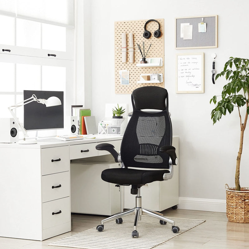 Chaise de bureau ergonomique, hauteur et accoudoirs réglables, soutien renforcé, jusqu’à 150 kg