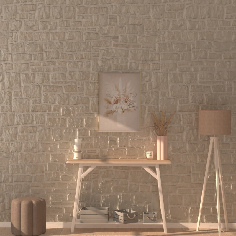 Atmosphera Toile Peinte Tida Encadrée 50 x 70 c
