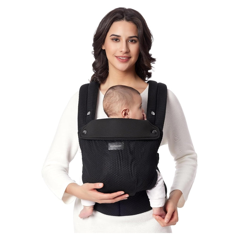 Momcozy Porte-bébé ergonomique léger - Noir, cadeaux pour maman