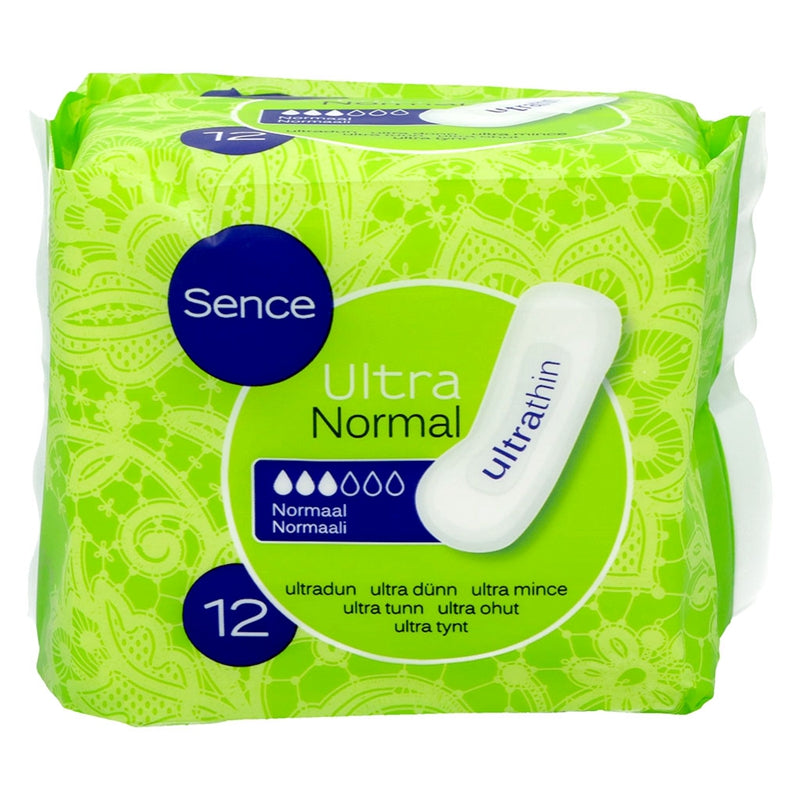 SENCE Serviettes Hygiéniques Normal Lot de 12
