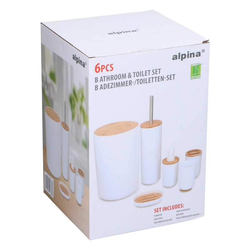 Alpina Ensemble salle de bain et toilettes 6 pièces