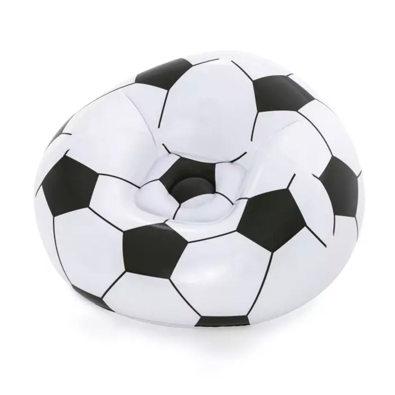 Bestway Fauteuil gonflable en forme de ballon de football pour enfants - 114 x 112 x 71 cm