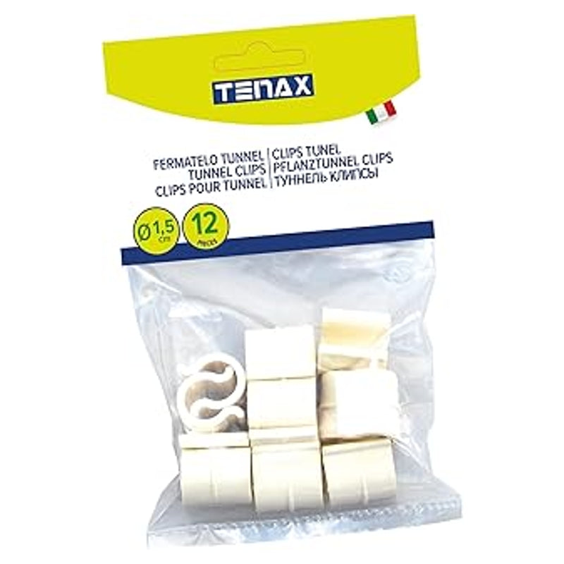 Tenax Ensemble de clips tunnel pour tubes 9 à 18 mm