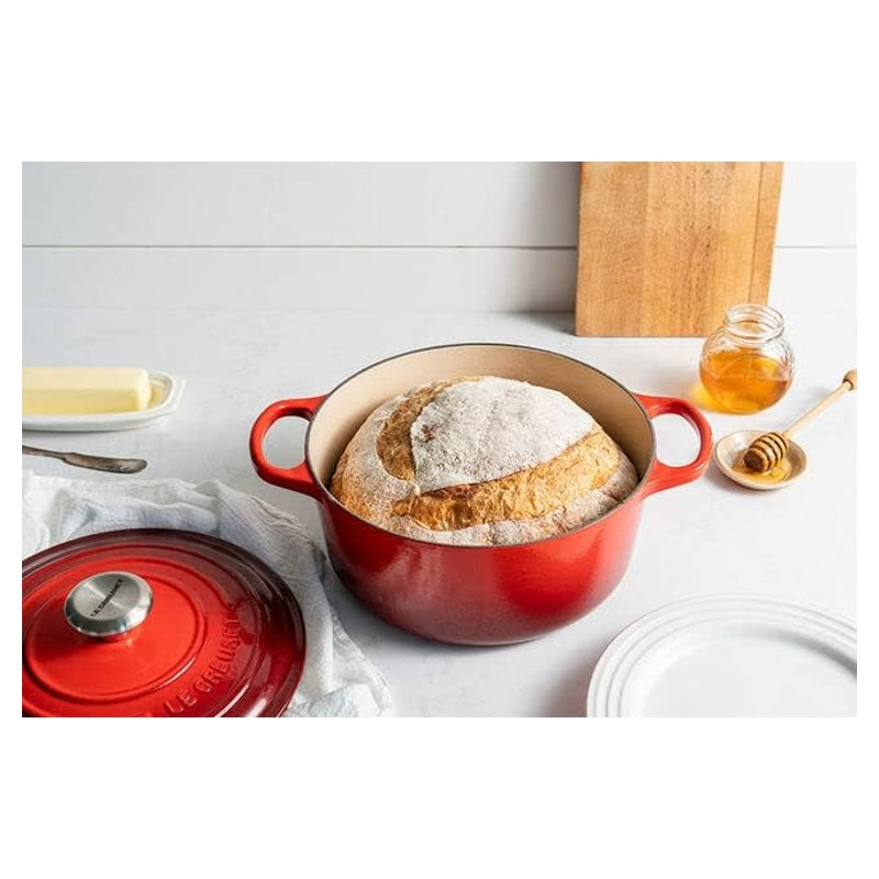 Le Creuset Cocotte ronde en fonte émaillée cerise - 28 cm