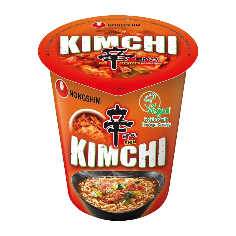 Nongshim ramyun nouilles instantanées au kimchi format cup - 75 g