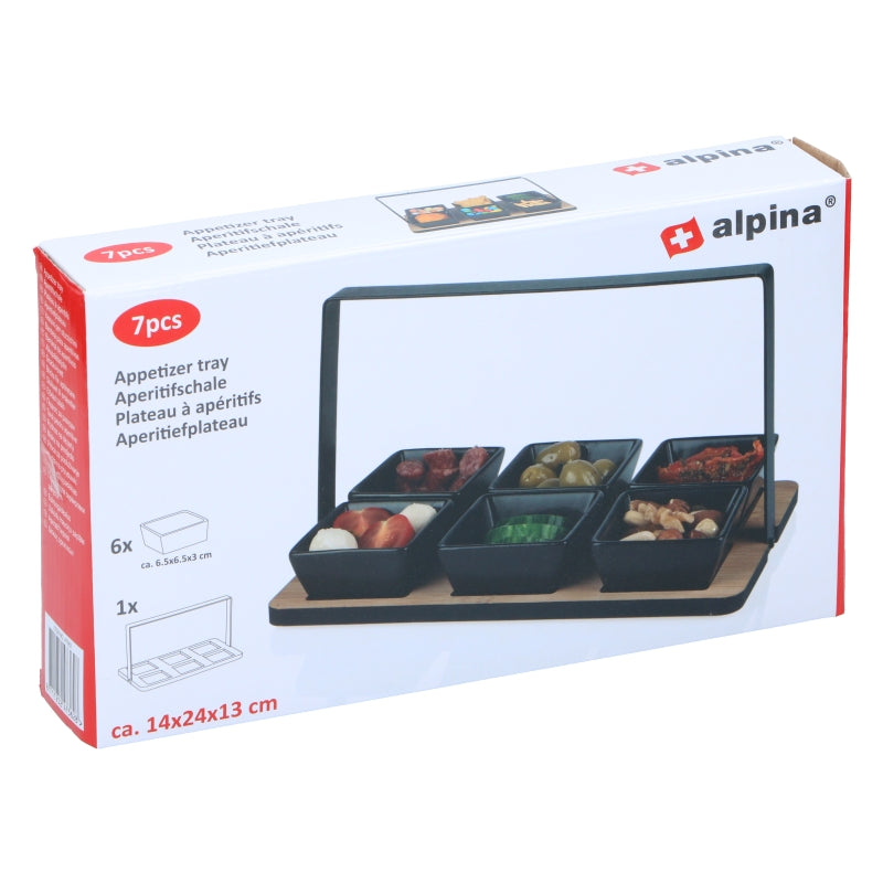 Alpina Plateau à apéritifs - 7 pièces
