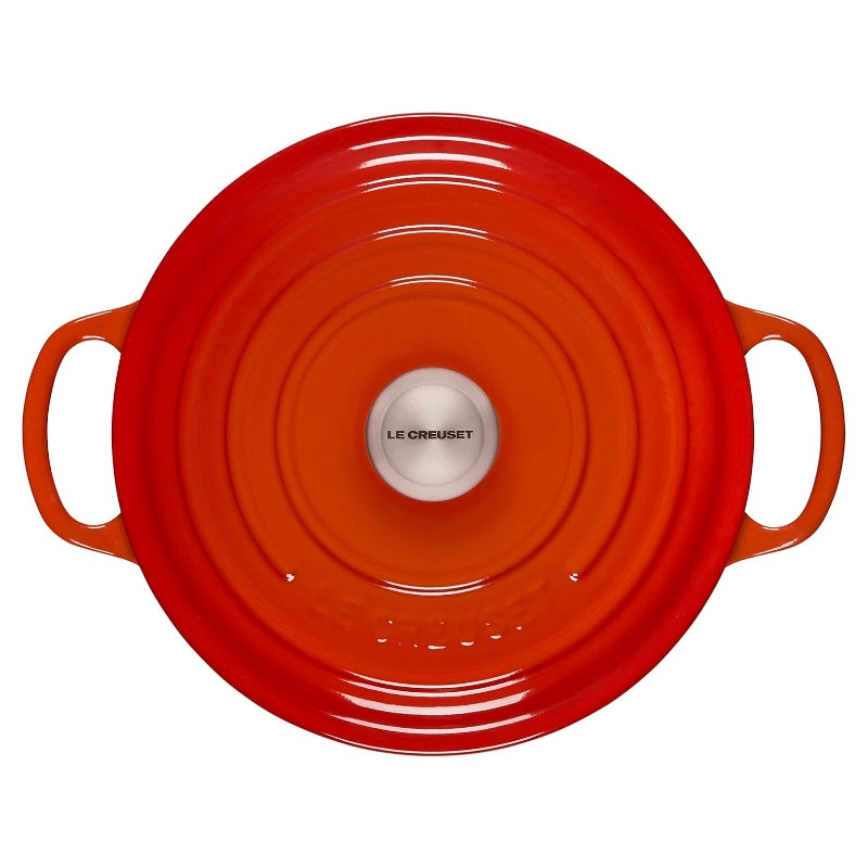 Le Creuset Cocotte ronde en fonte émaillée orange - 22 cm