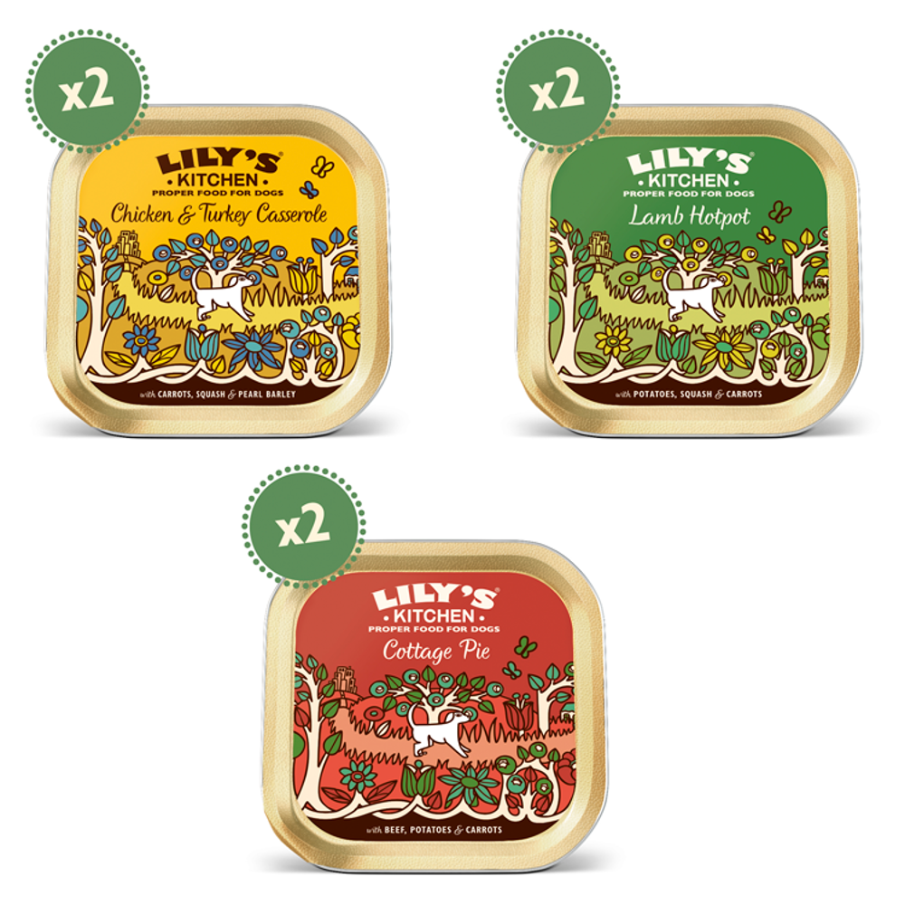 Lily's Kitchen Aliment humide pour chien adulte classique 6 x 150 g