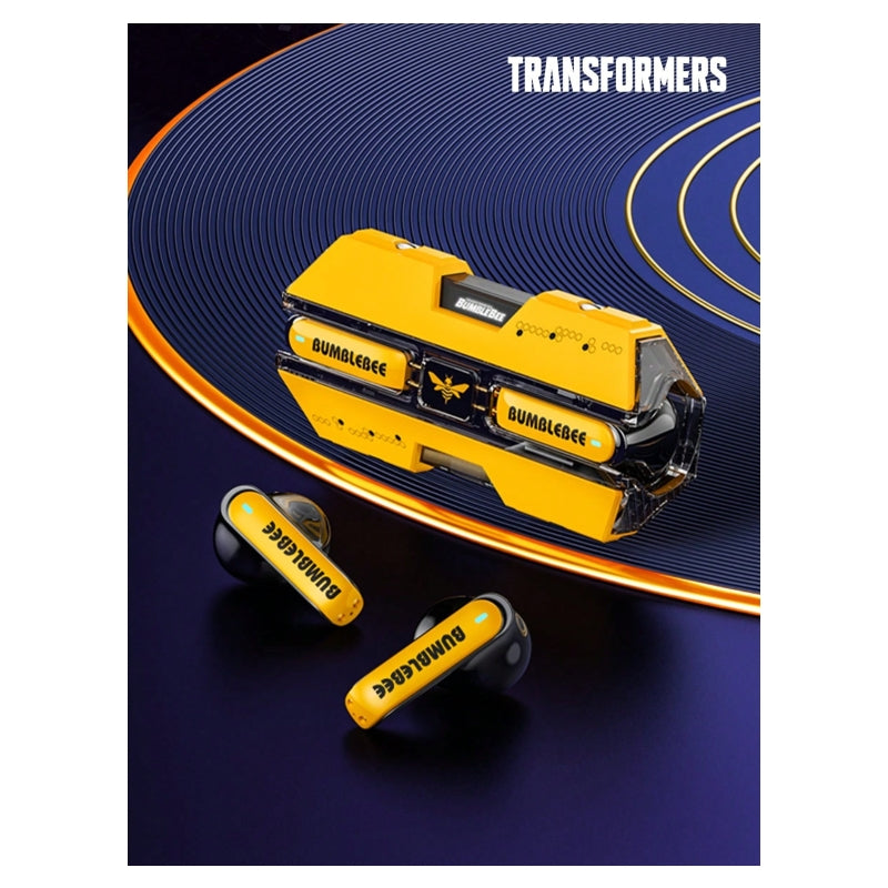 Transformers TF-T01 Écouteurs Bluetooth semi-intra-auriculaires, longue autonomie - Jaune