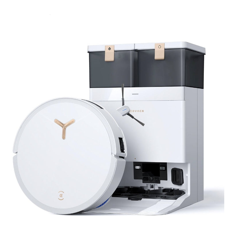 Ecovacs DEEBOT T50 MAX PRO OMNI Aspirateur robot laveur avec station de vidage automatique - Blanc