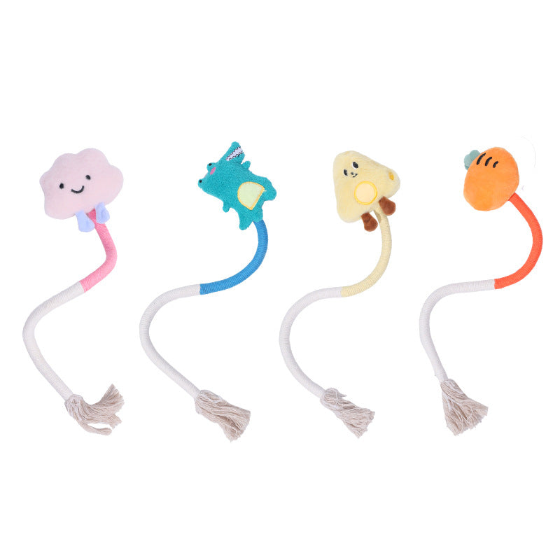 Meowmagic Lot de 4 jouets corde à mâcher pour chat